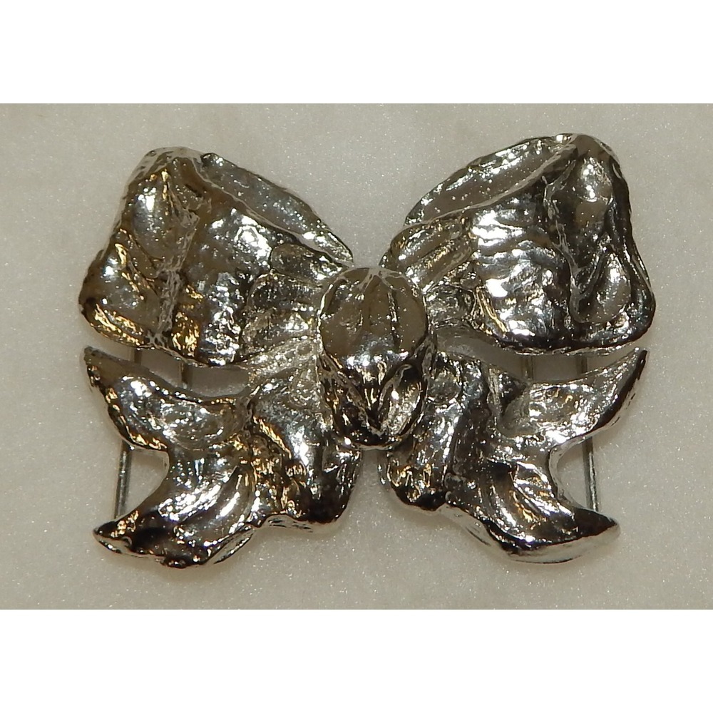 Vintage Mimi Di N Large Bow Silver Belt Buckle